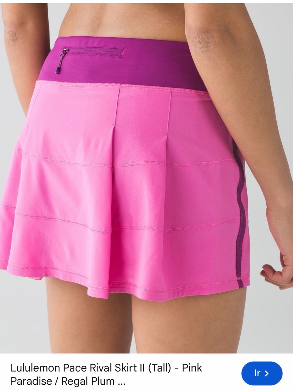 Lululemon pace rival skirt